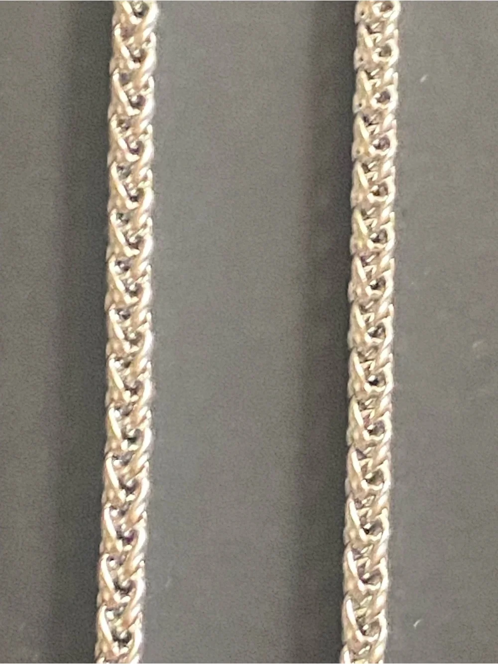 Silver Rope Chain Necklace with Religious Charm- Women's Accessory